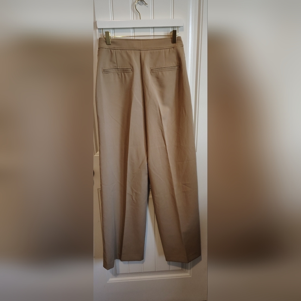 Ann Taylor Wide-Leg Trousers – Size 6 (Beige/Ta - Picture 2 of 9